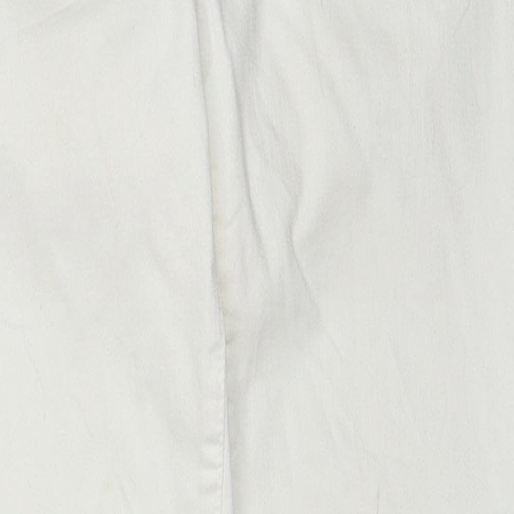 Gap Womens White Cotton Skinny Jeans Size 24 in Regular Zip