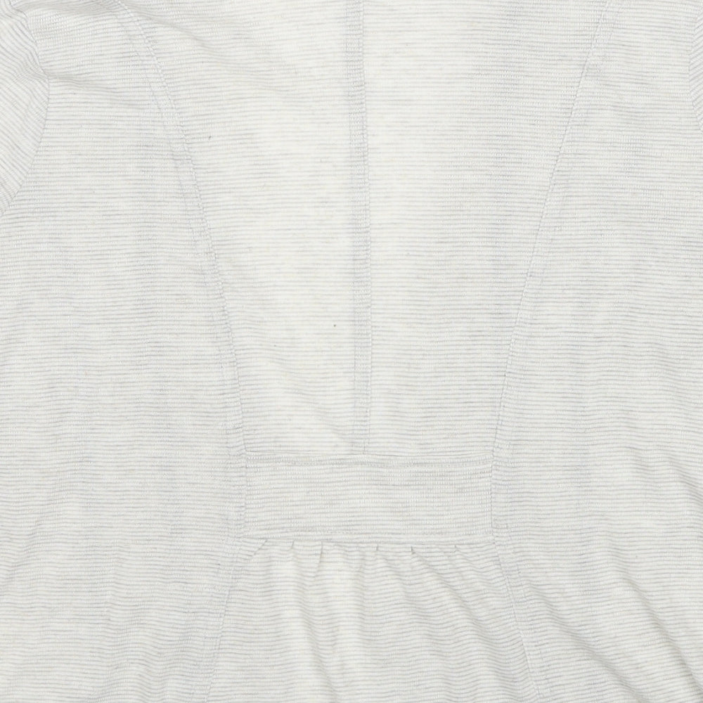 Marks and Spencer Womens Grey V-Neck Viscose Cardigan Jumper Size 16