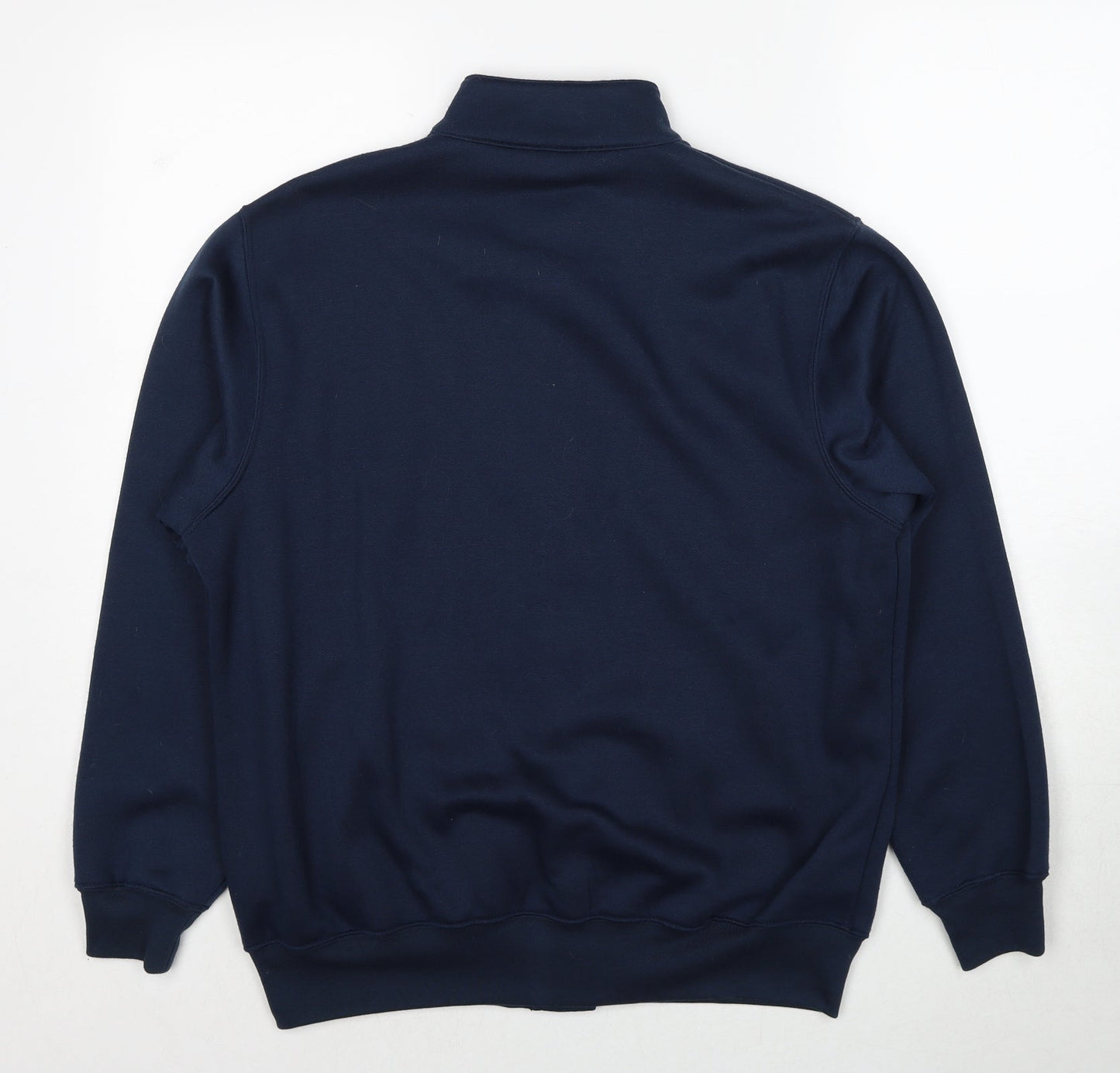 Damart Womens Blue Polyester Pullover Sweatshirt Size 12 Button - Size 12-14