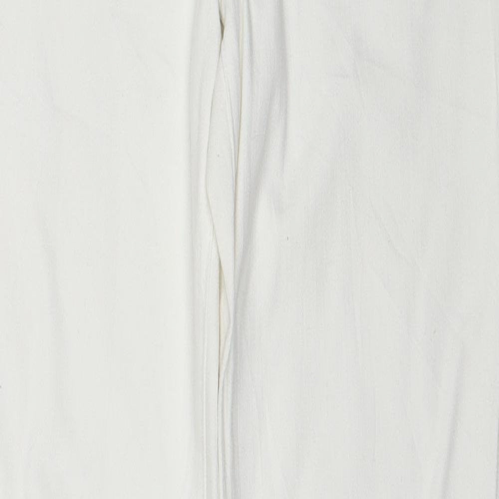 Esprit Womens White Cotton Straight Jeans Size 29 in L32 in Regular Zip