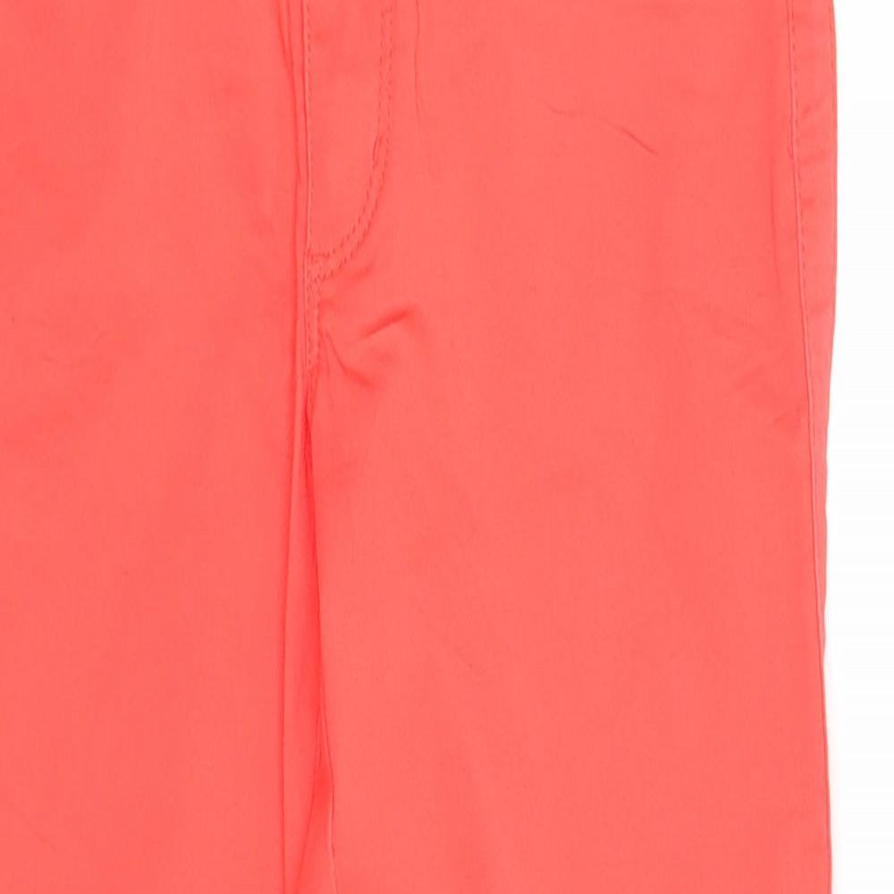 Street One Womens Red Cotton Straight Jeans Size 6 Regular Zip
