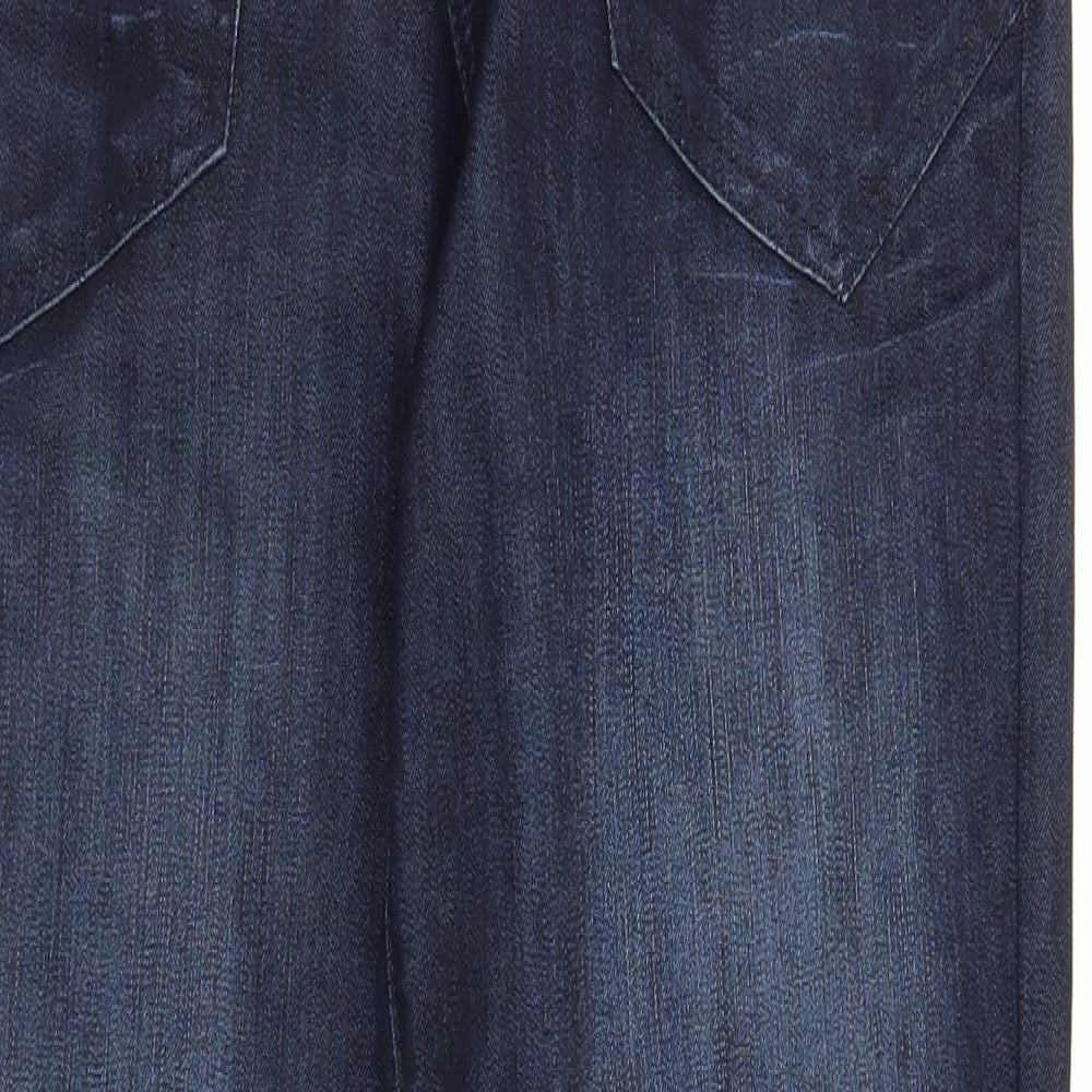 Pulz Jeans Womens Blue Cotton Straight Jeans Size 28 in Regular Zip