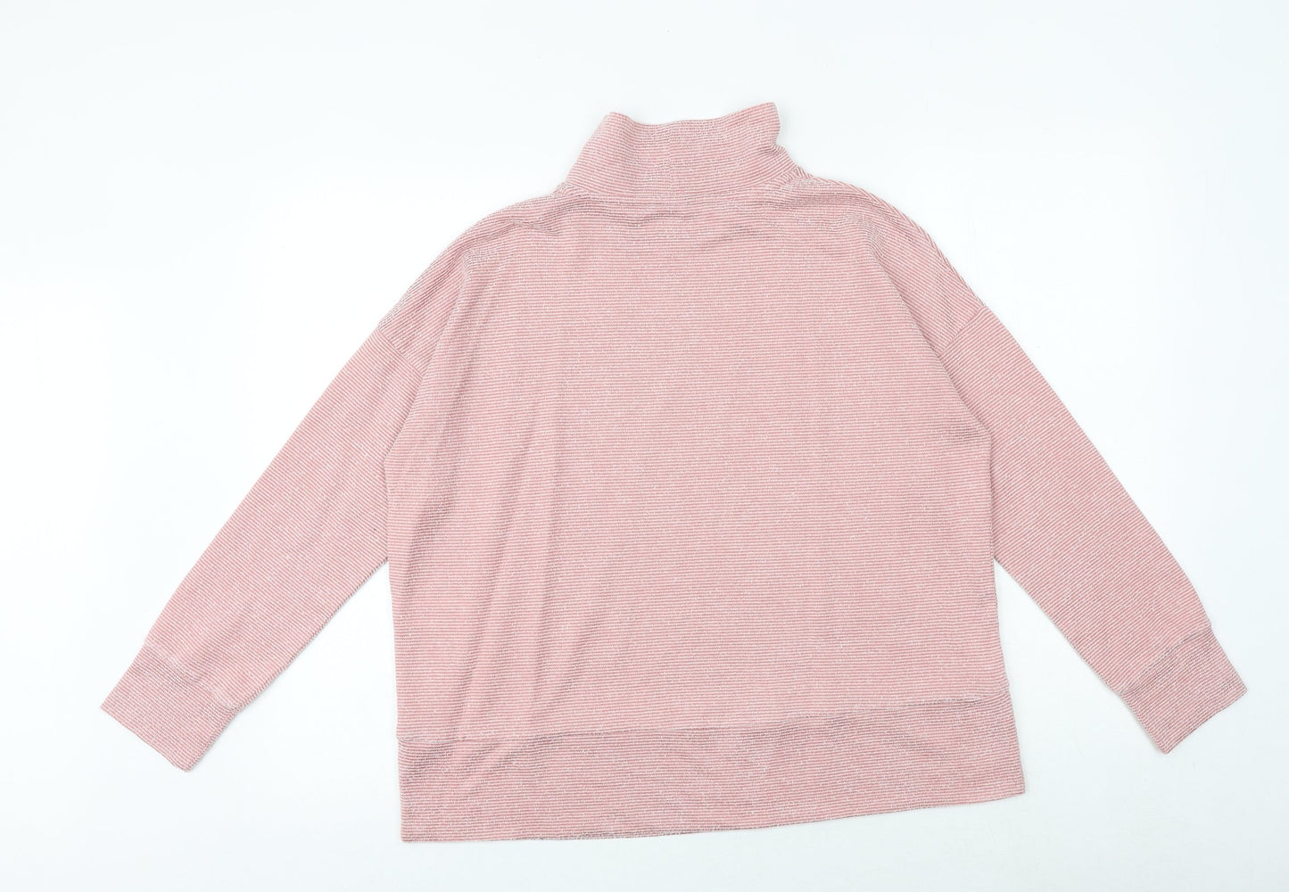 M&Co Womens Pink Viscose Pullover Sweatshirt Size 12 Pullover