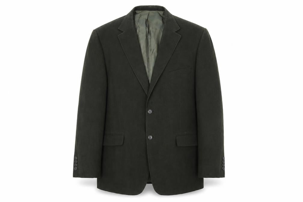 Marks and Spencer Mens Green Polyester Jacket Blazer Size 42 Regular