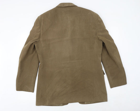 Marks and Spencer Mens Brown Polyester Jacket Blazer Size 40 Regular