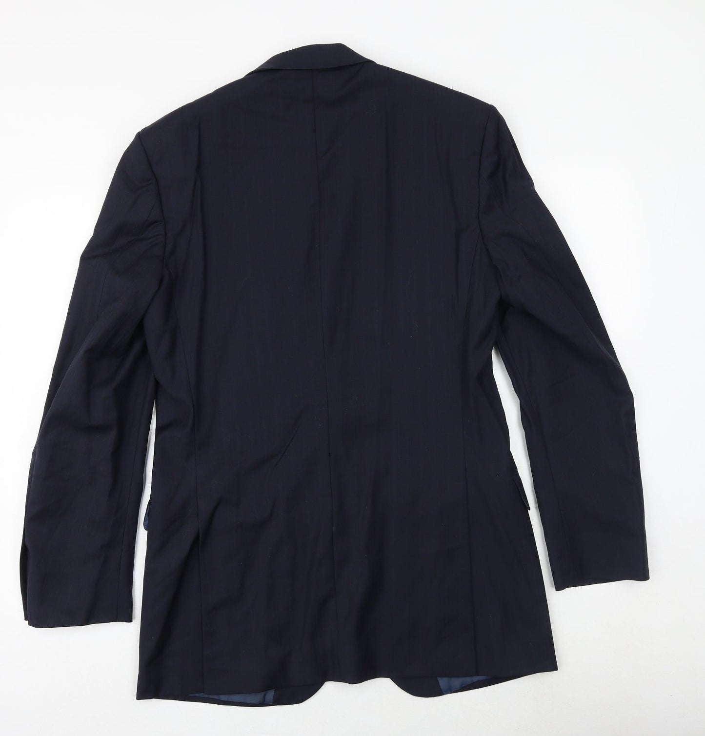 Marks and Spencer Mens Blue Polyester Jacket Suit Jacket Size 38 Regular