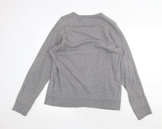 Gap Mens Grey Cotton Pullover Sweatshirt Size S