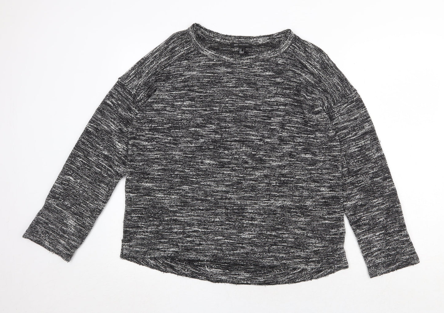 MNG Womens Grey Round Neck Acrylic Pullover Jumper Size L