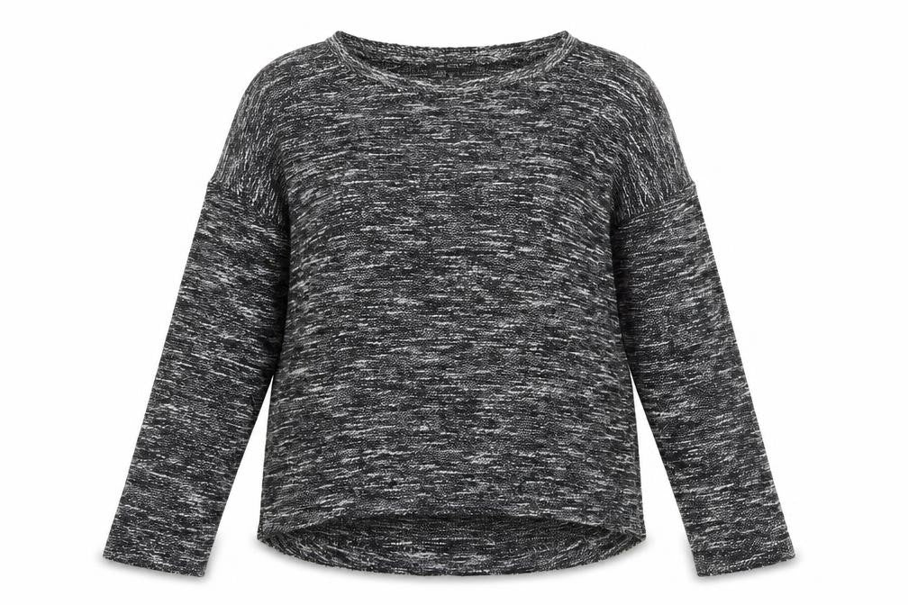 MNG Womens Grey Round Neck Acrylic Pullover Jumper Size L