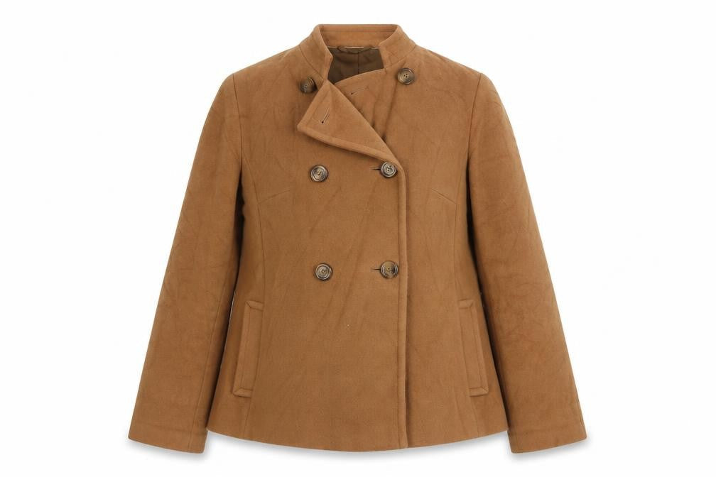 Marks and Spencer Womens Brown Jacket Size 12 Button