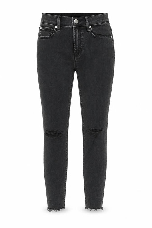 Gap Womens Black Cotton Skinny Jeans Size 26 in Regular Zip