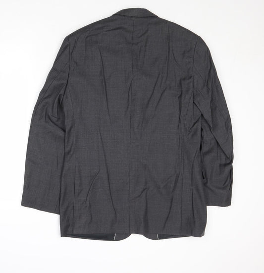 French Connection Mens Grey Wool Jacket Suit Jacket Size 38 Regular