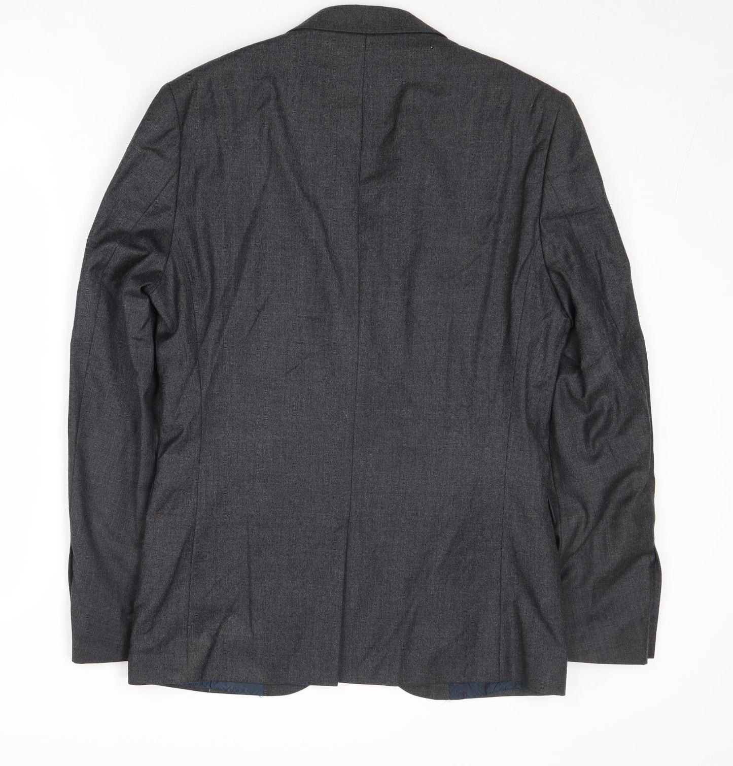 NEXT Mens Grey Wool Jacket Suit Jacket Size 38 Regular