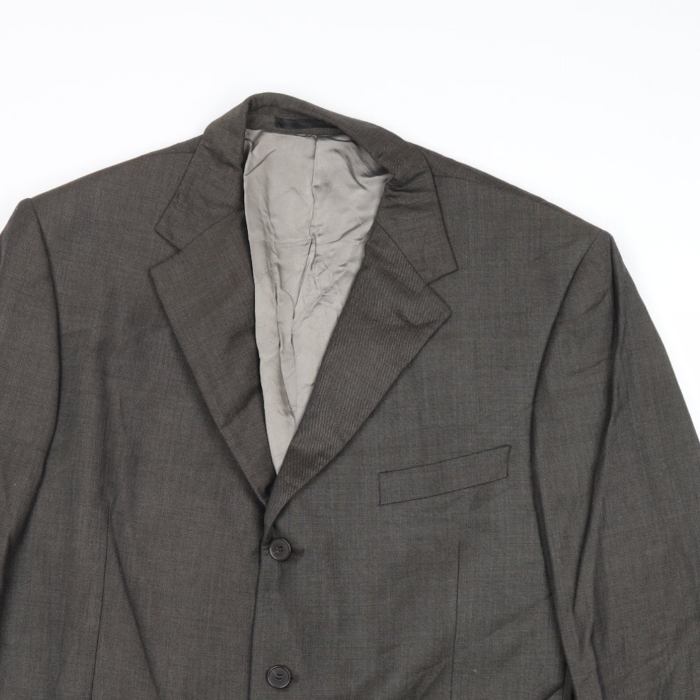 Marks and Spencer Mens Grey Wool Jacket Suit Jacket Size 44 Regular