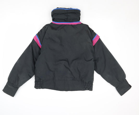Cevas Womens Black Windbreaker Jacket Size 10 Zip - Gore-Tex