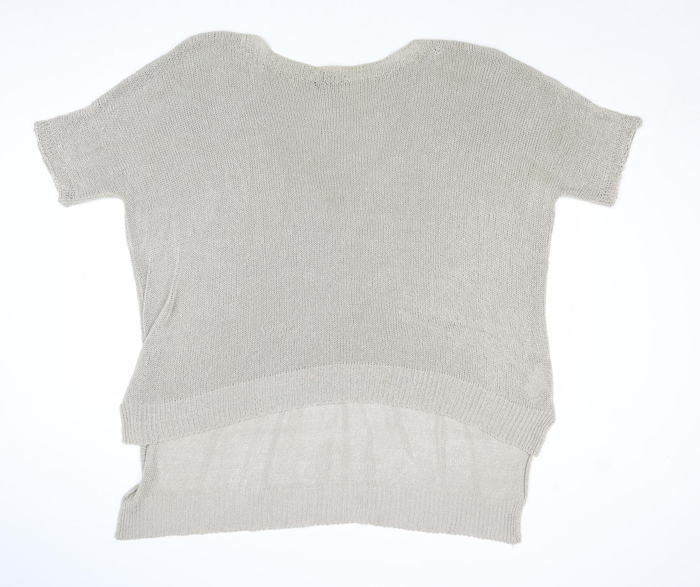 Phase Eight Womens Beige Round Neck Acrylic Pullover Jumper Size M - Size M-L