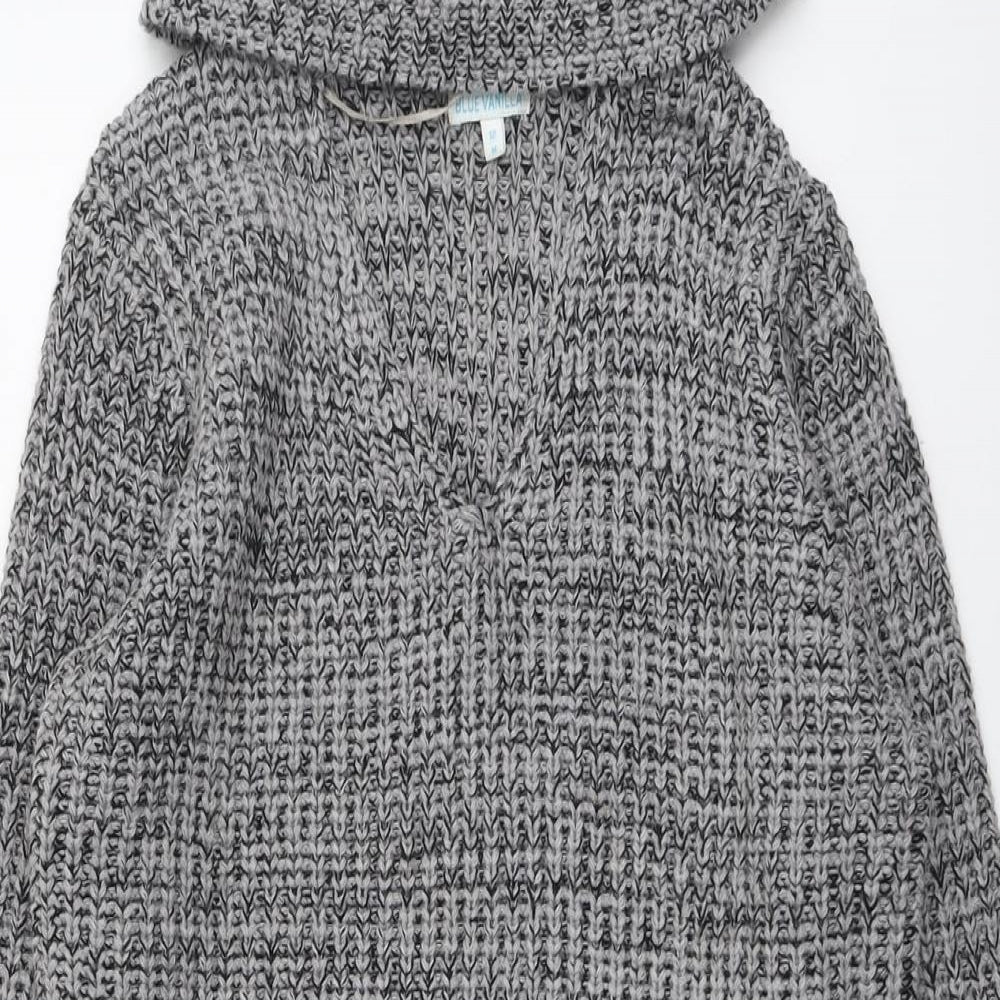 Blue Vanilla Womens Grey Roll Neck Acrylic Pullover Jumper Size 12