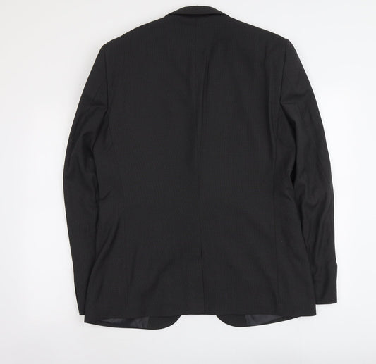 NEXT Mens Grey Polyester Jacket Suit Jacket Size L Regular
