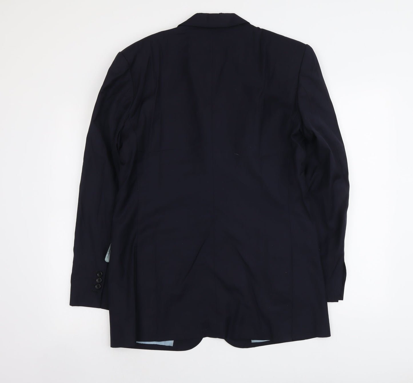 Tai Pan Row Mens Blue Polyester Jacket Suit Jacket Size L Regular