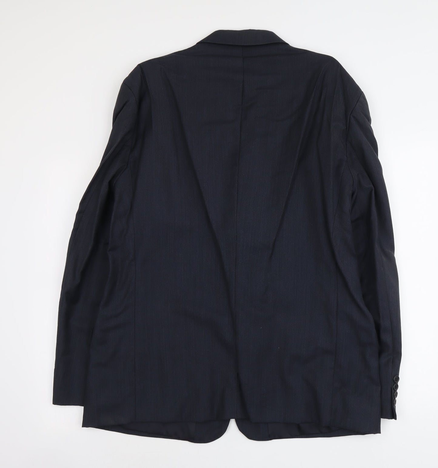 Blazer Mens Blue Wool Jacket Suit Jacket Size L Regular