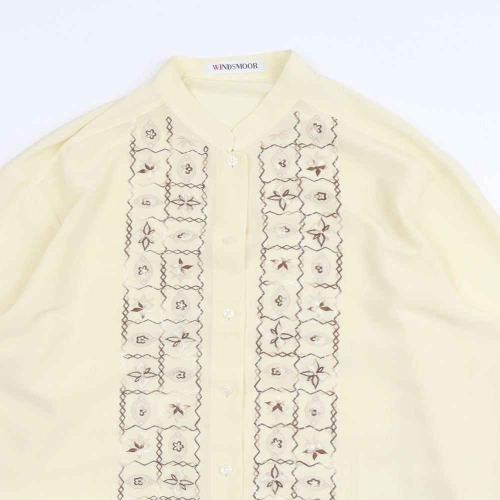 Womens UK Size 16 Windsmor Ivory Polyester Button-Up