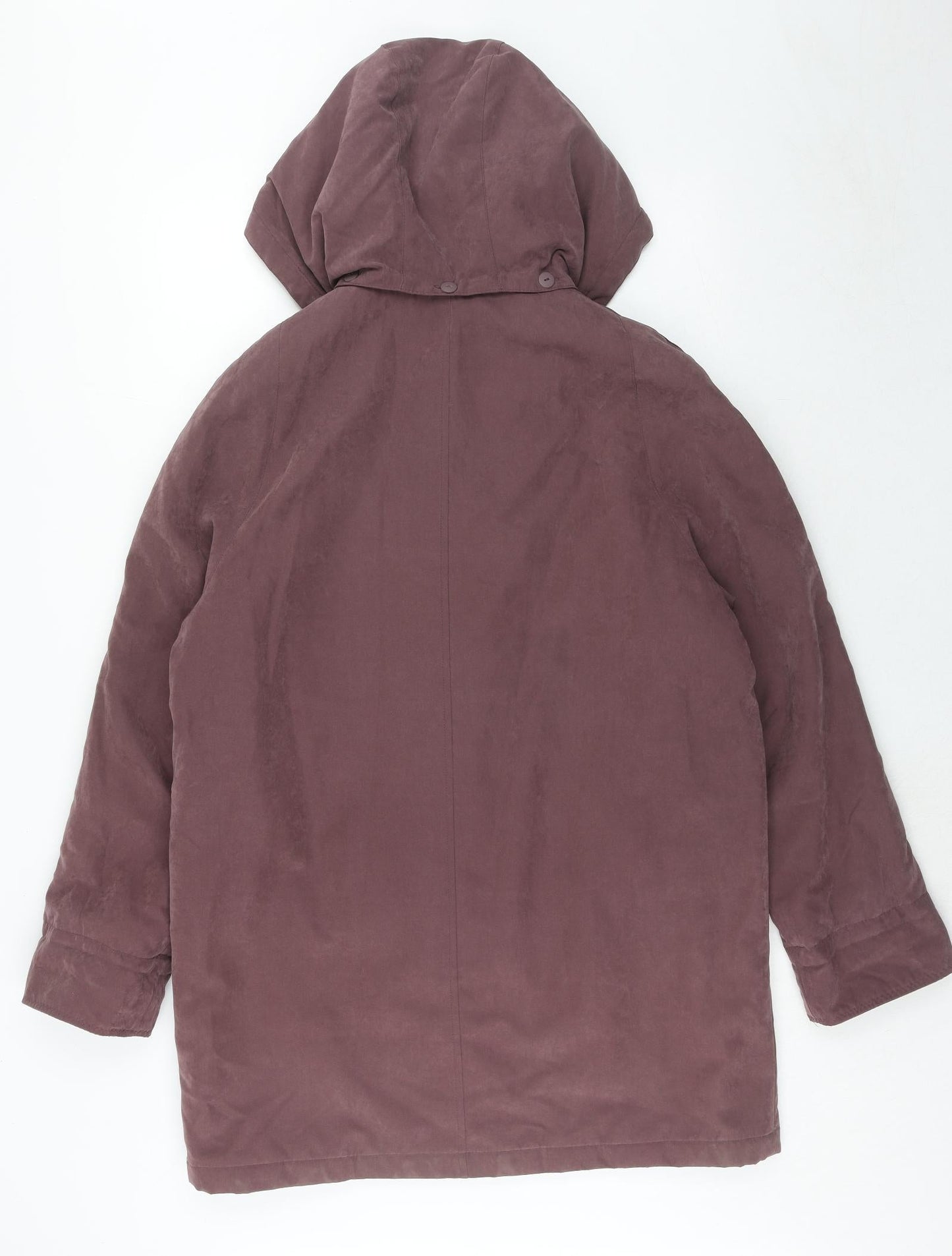 Bonmarché Womens Purple Pea Coat Coat Size S Zip
