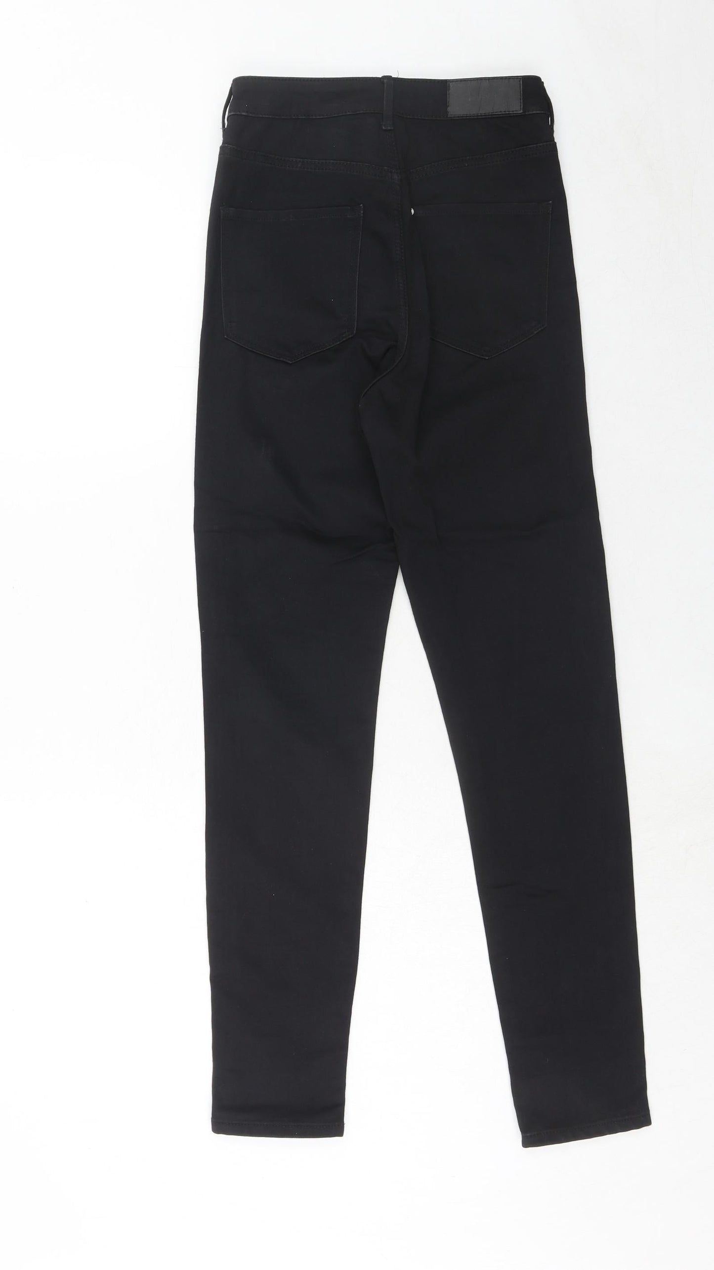 H&M Womens Black Cotton Skinny Jeans Size 25 in L30 in Regular Zip