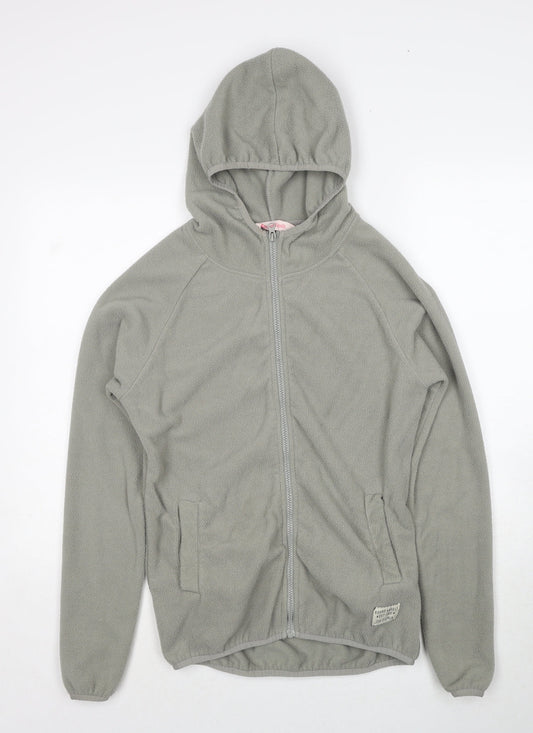 Bored Angels Womens Grey Jacket Size 12 Zip