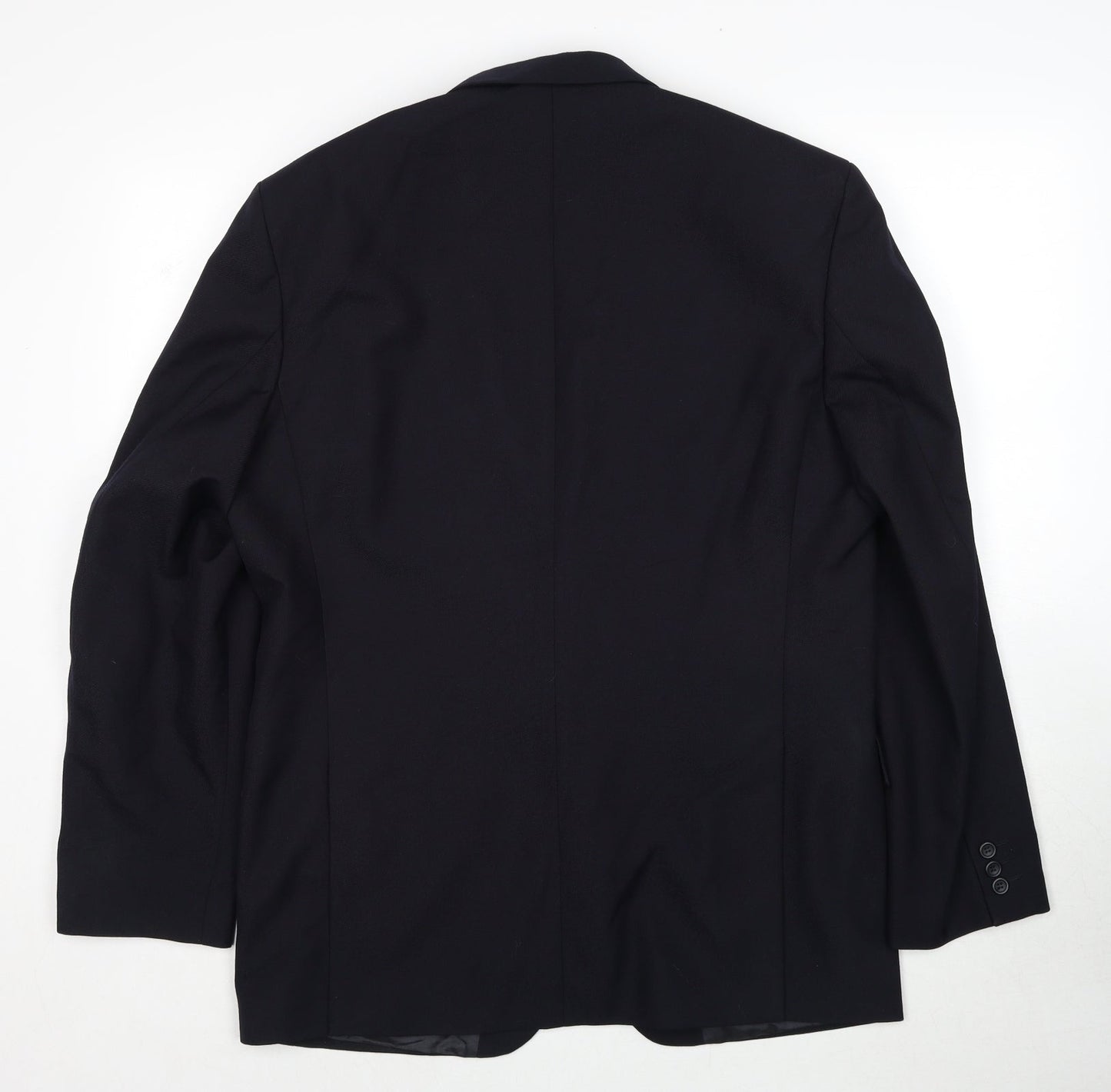 Vartkes Mens Black Acetate Jacket Suit Jacket Size 42 Regular