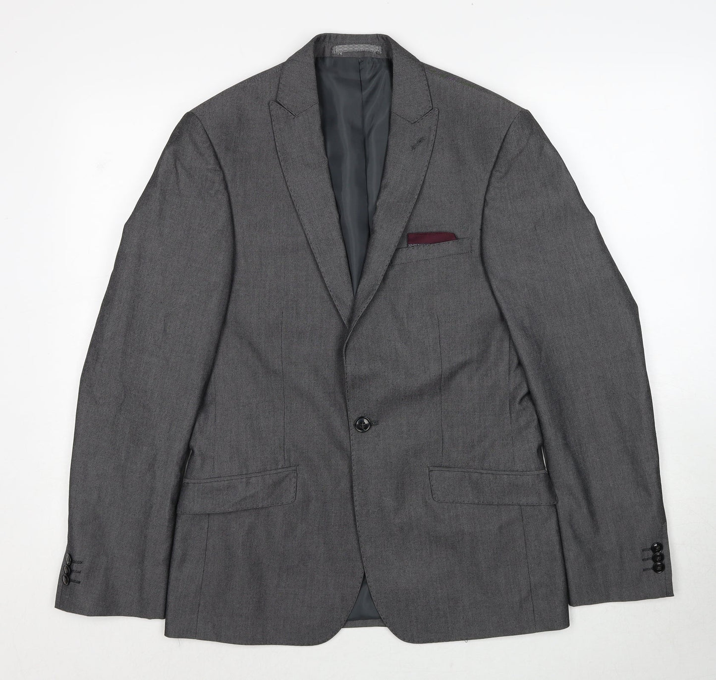 Marks and Spencer Mens Grey Polyethylene Jacket Suit Jacket Size M Regular