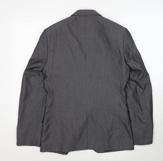 Marks and Spencer Mens Grey Polyethylene Jacket Suit Jacket Size M Regular