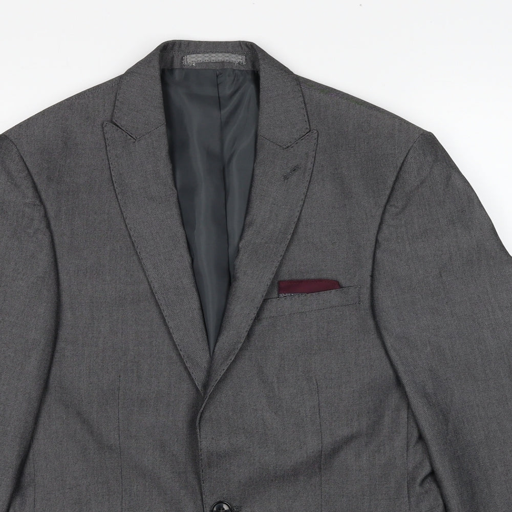 Marks and Spencer Mens Grey Polyethylene Jacket Suit Jacket Size M Regular