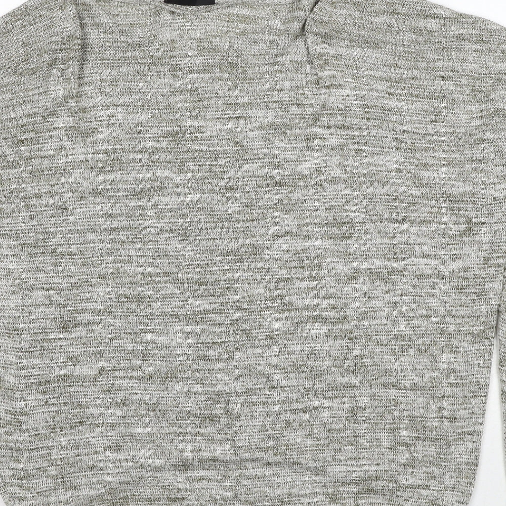 Sorbet Womens Grey Roll Neck Viscose Pullover Jumper Size S - N.Y.C