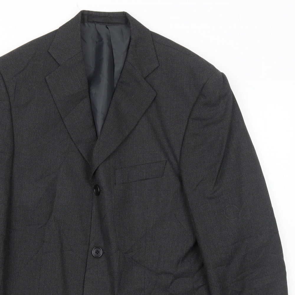 Marks and Spencer Mens Grey Polyester Jacket Suit Jacket Size 36 Regular