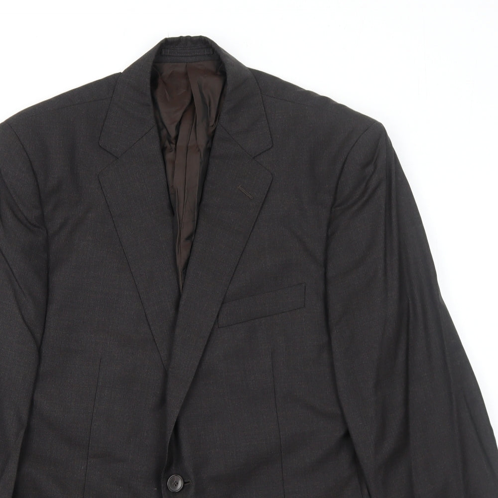 Marks and Spencer Mens Grey Wool Jacket Suit Jacket Size 40 Regular