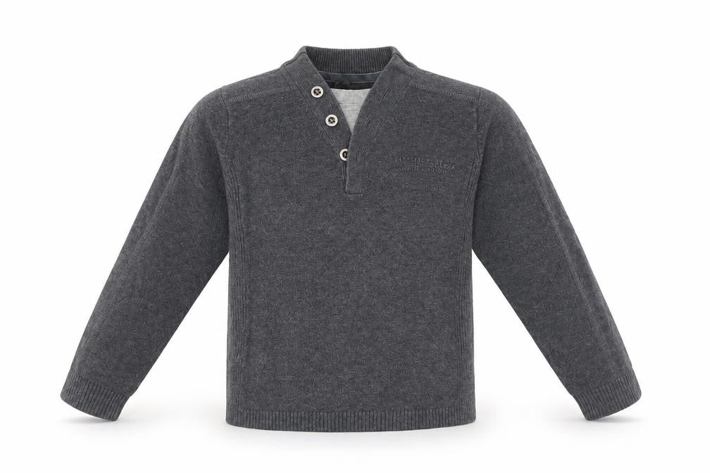 NEXT Boys Grey V-Neck Cotton Pullover Jumper Size 5 Years Pullover