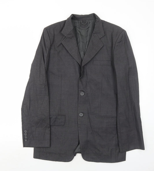 A Suit That Fits Mens Grey Polyester Jacket Suit Jacket Size 38 Regular