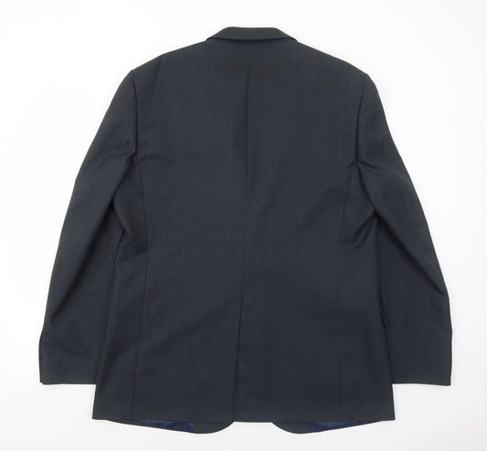 Taylor & Wright Mens Grey Polyester Jacket Suit Jacket Size 44 Regular