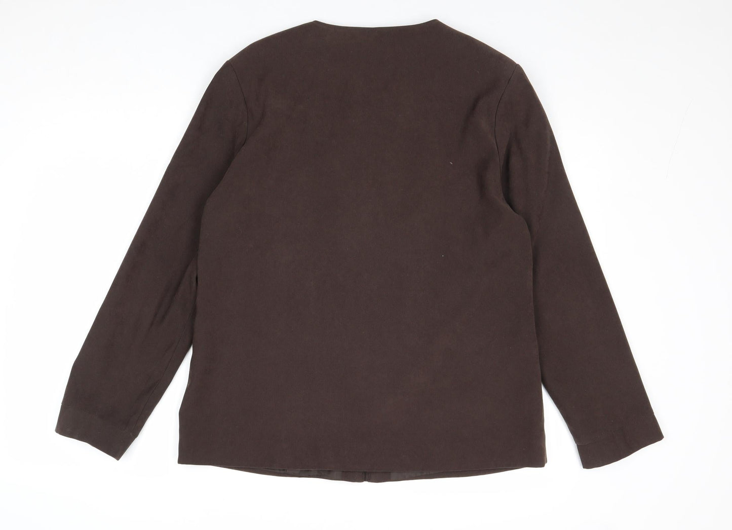 Joella Di Marco Womens Brown Jacket Size M Zip