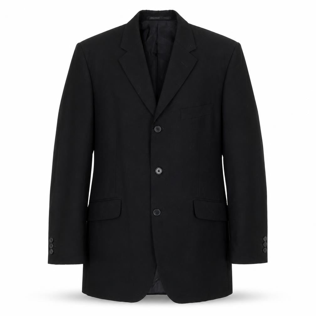 Burton Mens Black Polyester Jacket Suit Jacket Size 40 Regular