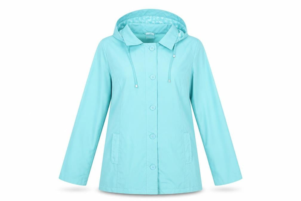 Anne De Lancay Womens Blue Jacket Size 10 Buckle