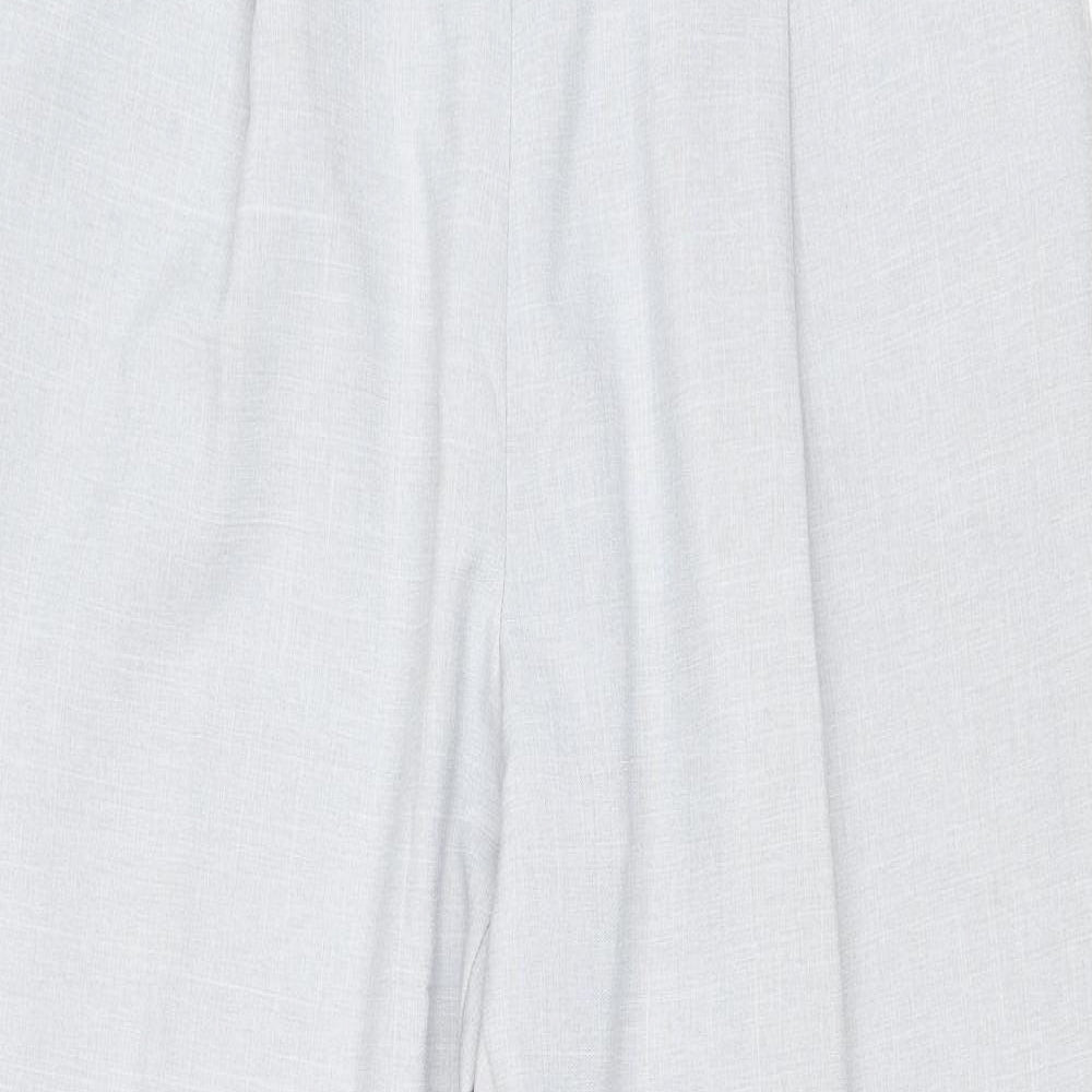 BHS Womens Grey Polyester Trousers Size 14 Regular