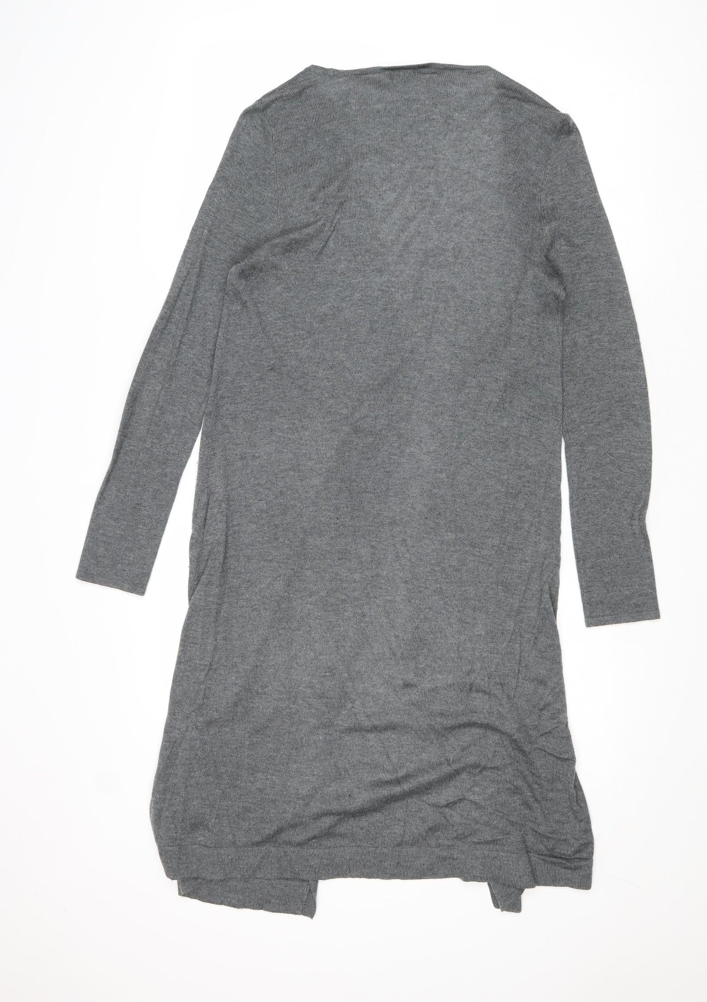 Red Herring Womens Grey V-Neck Polyester Cardigan Jumper Size 10