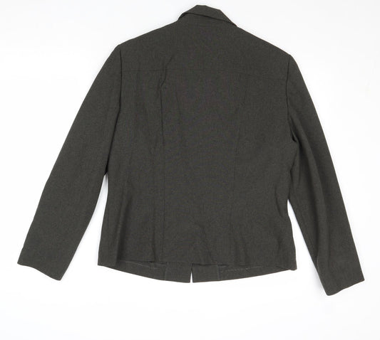 Canda Womens Brown Jacket Blazer Size 16