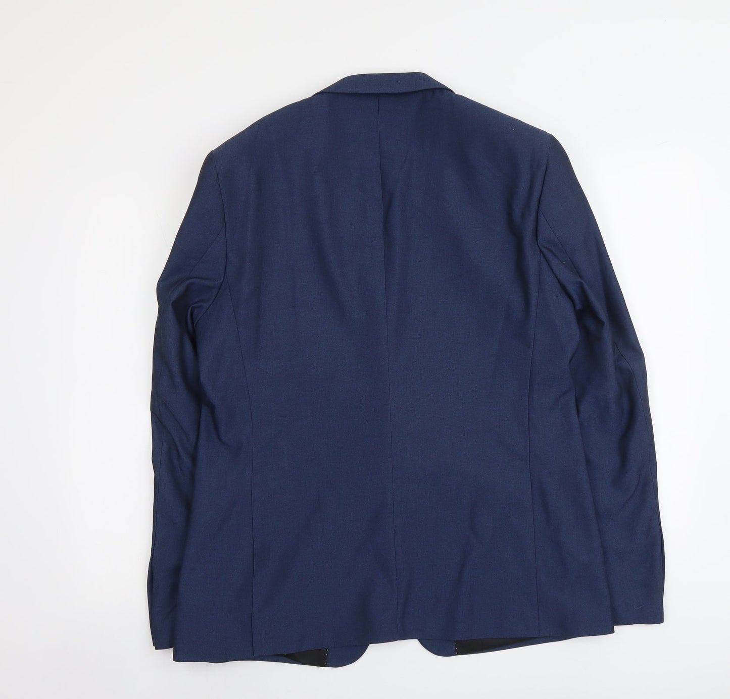 Burton Mens Blue Polyester Jacket Suit Jacket Size L Regular