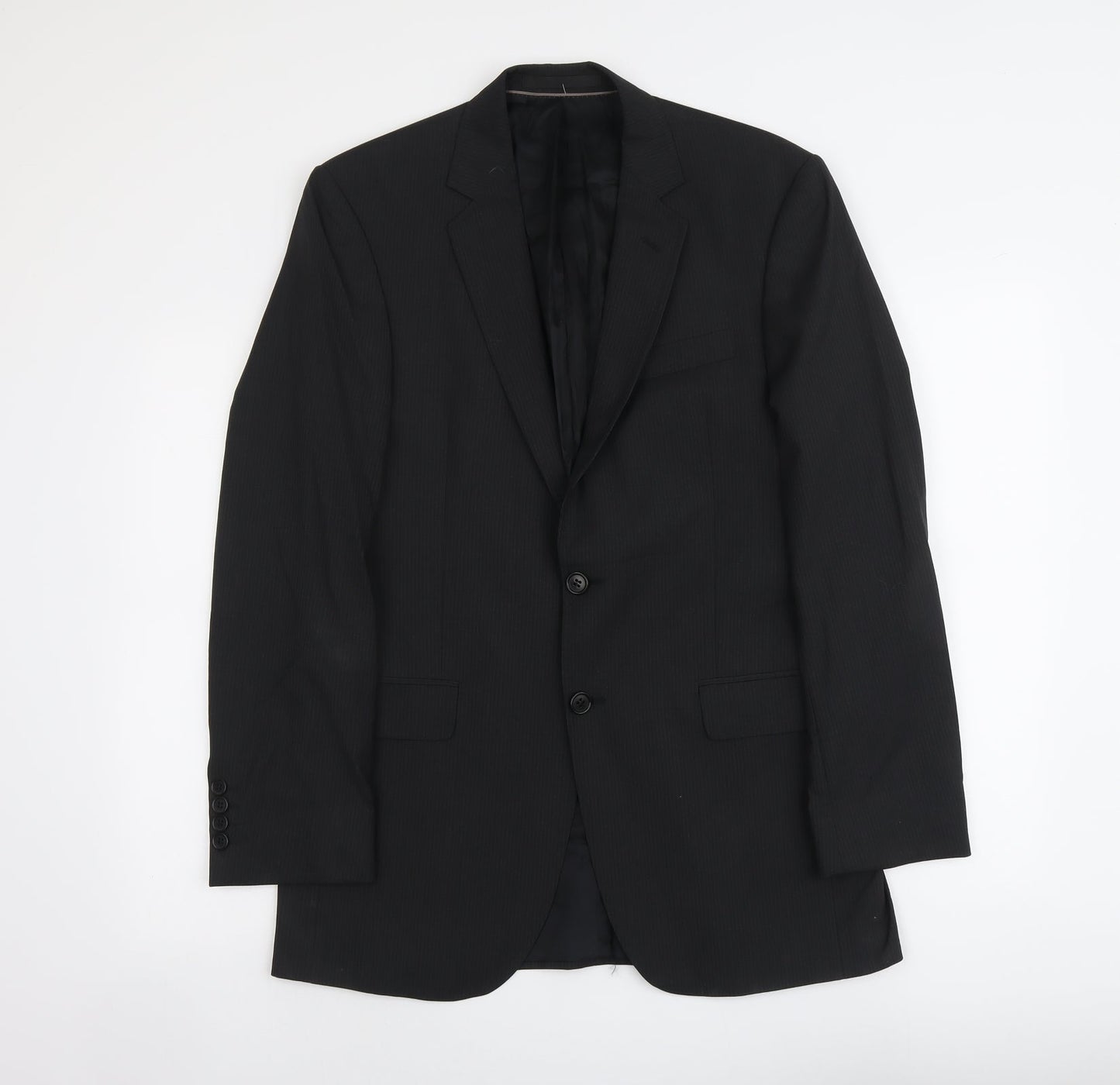 Marks and Spencer Mens Black Wool Jacket Suit Jacket Size M Regular