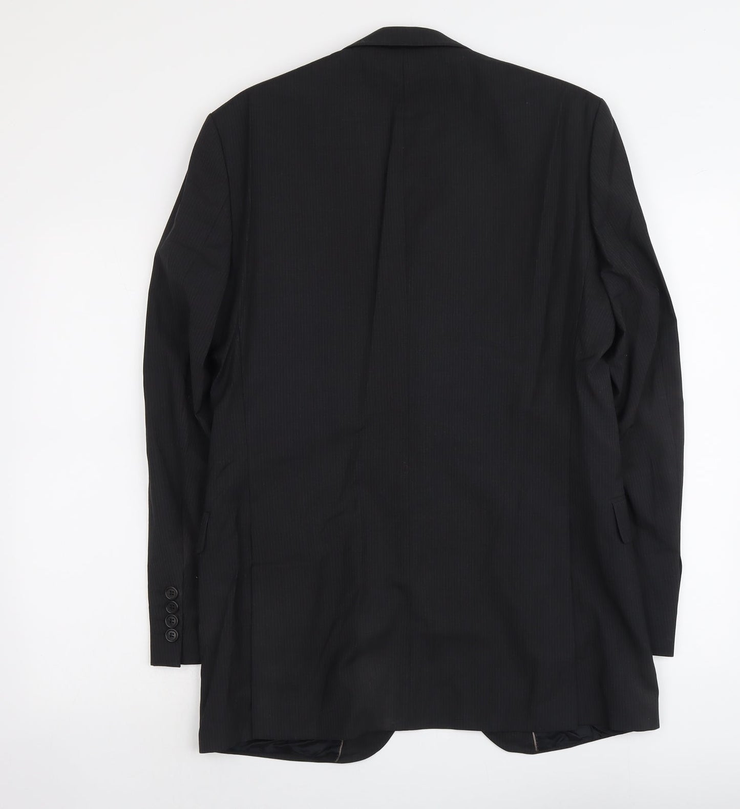 Marks and Spencer Mens Black Wool Jacket Suit Jacket Size M Regular