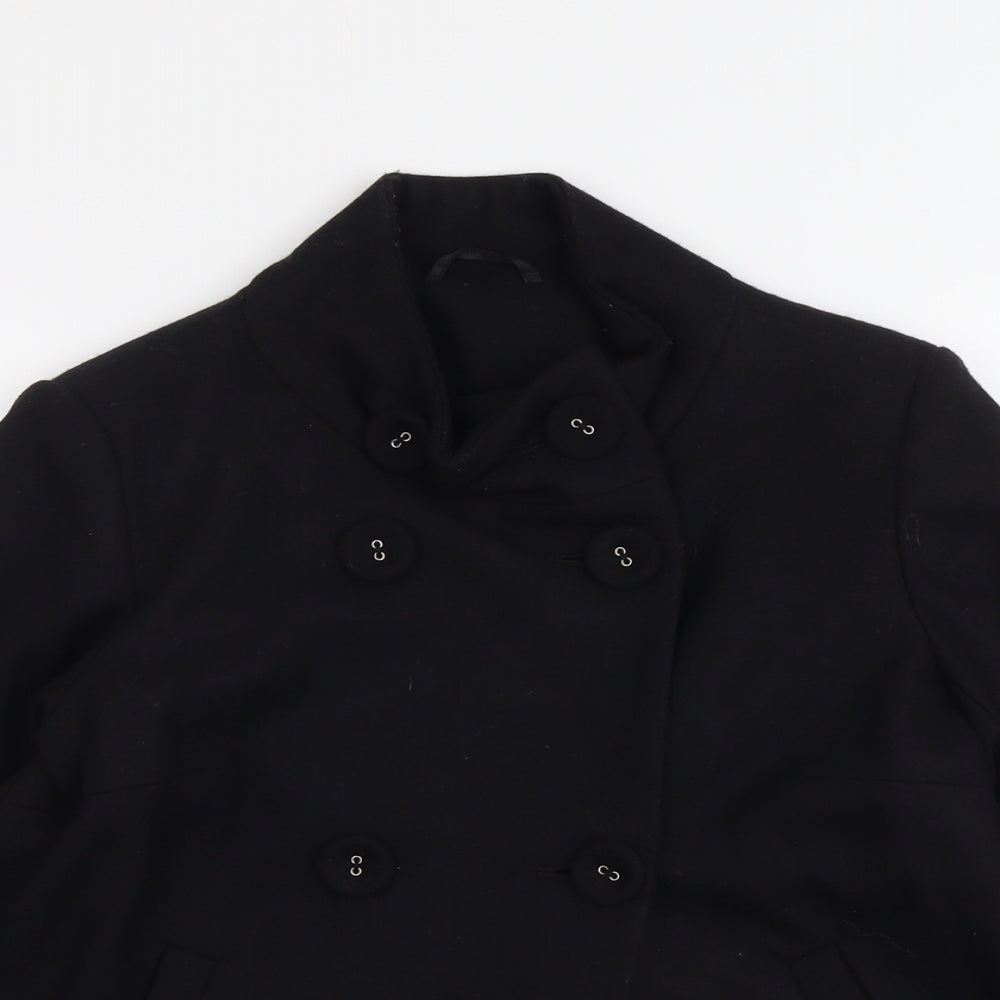 New Look Womens Black Jacket Size 10 Button
