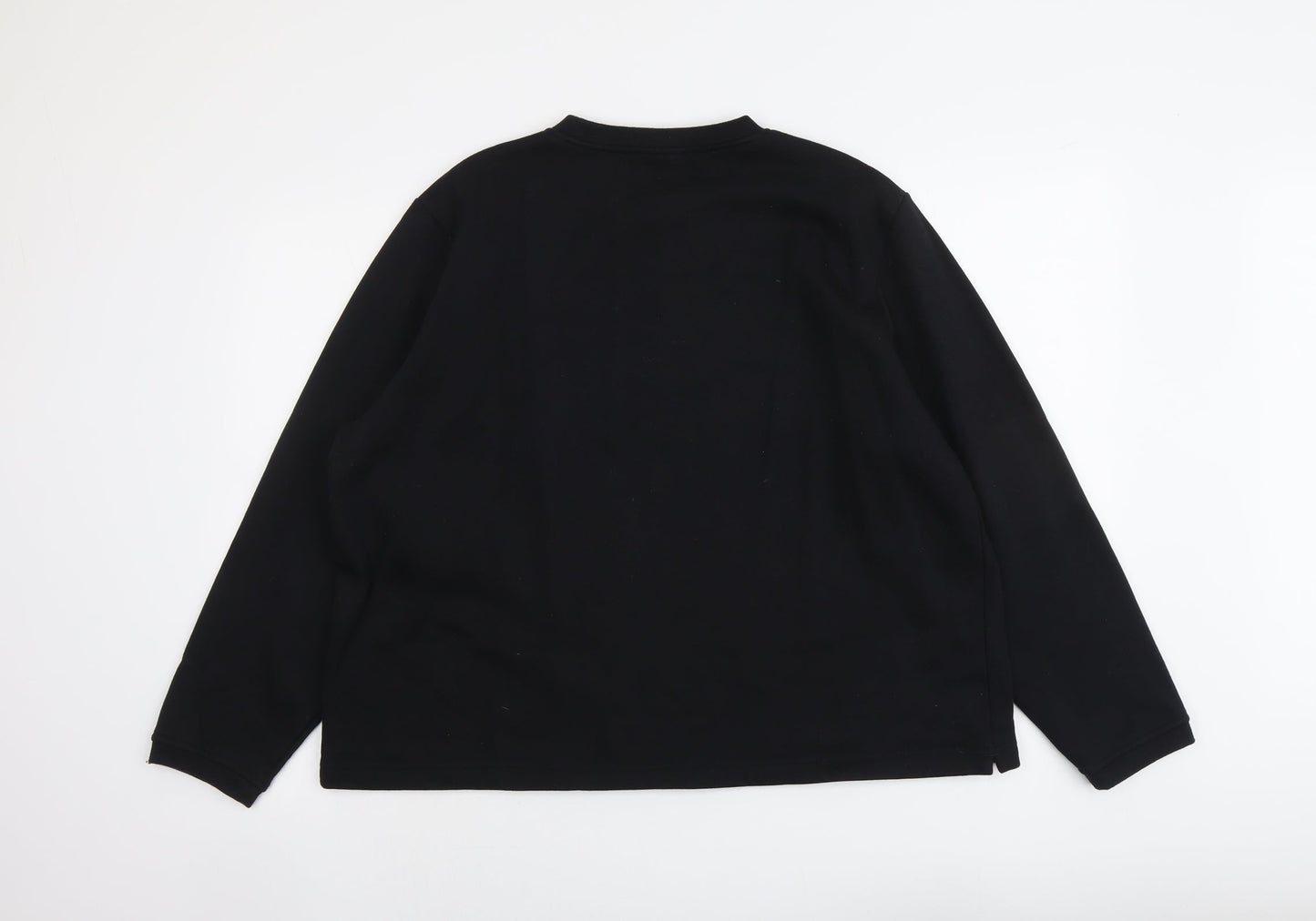 Joie de Vivre Womens Black Polyester Pullover Sweatshirt Size 20 Pullover