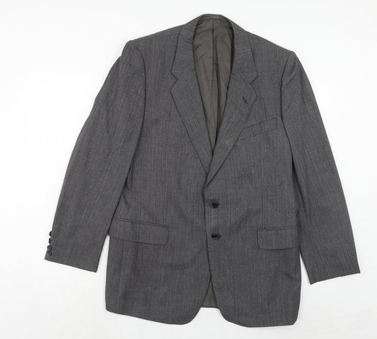 St Michael Mens Grey Wool Jacket Suit Jacket Size 42 Regular